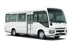 Toyota Coaster (0000 White) Darien (via Fine Destiny Car Rental)